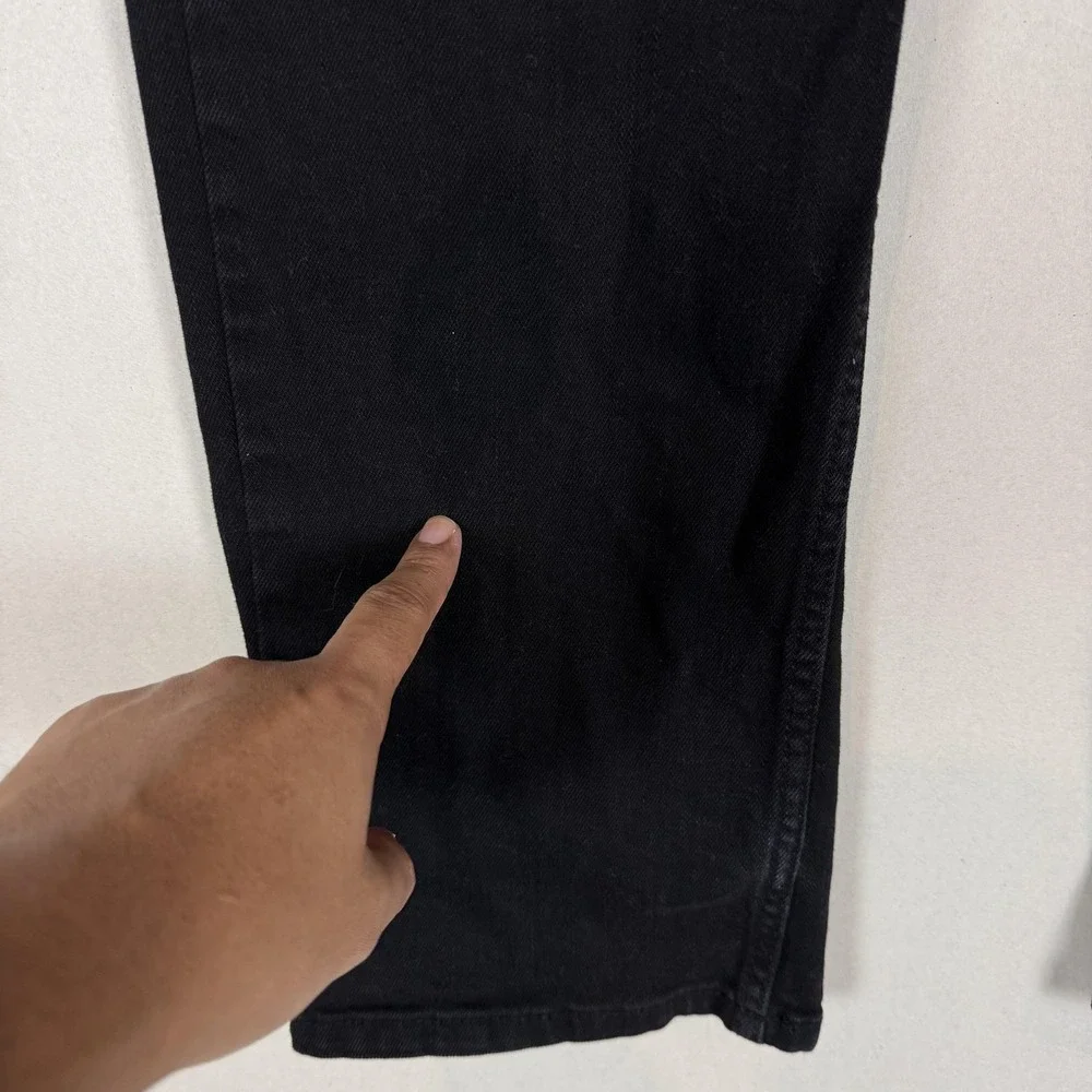 Levi's 514 Jeans Mens 32x32 Black Dark Wash Regular Straight Stretch Denim